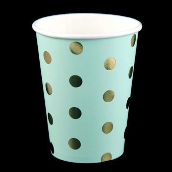 Polka-Dot Paper Cups (50p Per Pack)