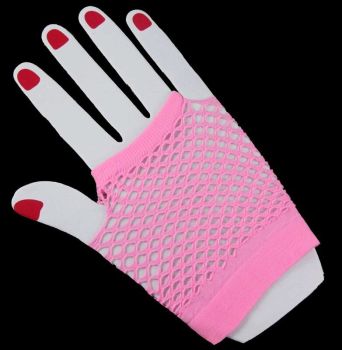Short Fingerless Fishnet Gloves (35p Per Pair)
