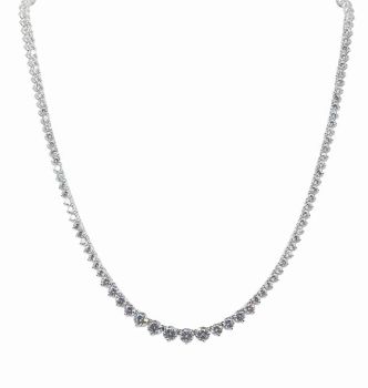 Silver Clear CZ Necklace (£55.95 Each)