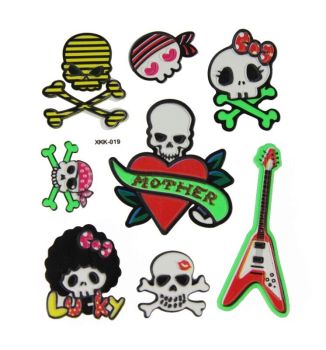 Assorted Skull and Crossbone Stickers (30p per sheet)