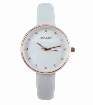Ladies Henley Leatherette Strap Watch