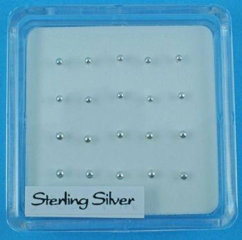 Silver Assorted Ball Nose Studs