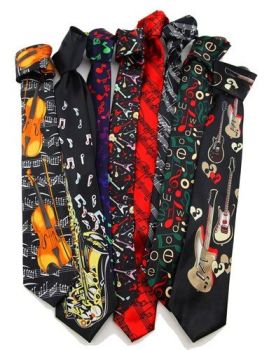 Assorted Music Themed Novelty Ties (£1.19 Each)