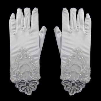 Girls Satin Gloves  ( £2.20 each)