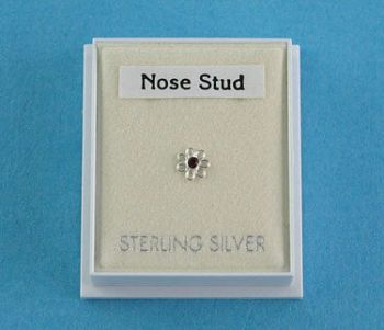 Silver Flower Nose Stud