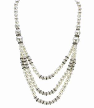Venetti Diamante & Pearl Necklace (£3.20 Each)