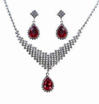 Venetti Diamante Necklace & Pierced Drop Earring Set (£3.50 Each)