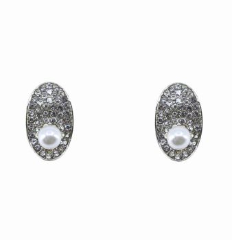 Diamante & Pearl Clip-on Earrings (£1 per pair)