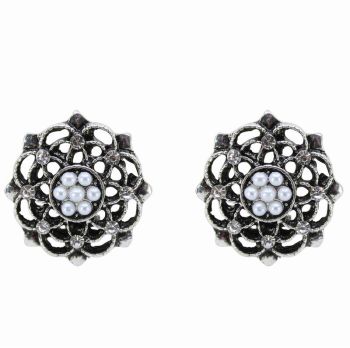 Diamante & Pearl Clip-on Earrings (95p per pair)