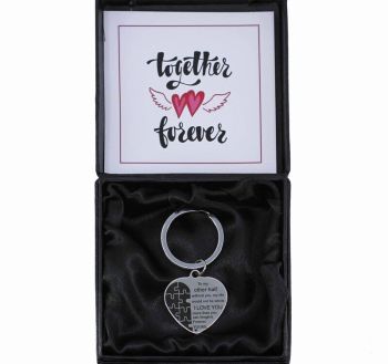 Boxed Valentines Sentimental Heart Keyring (£1.50 Each)