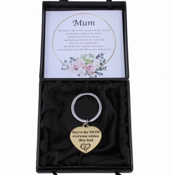 Boxed Sentimental Mum Heart Keyring (£1.50 Each)