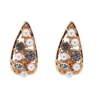 Diamante & Pearl Clip-on Earrings (£1.05 per pair)