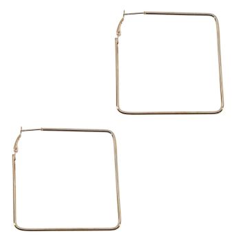 Square Pierced Hoop Earrings (35p per pair)