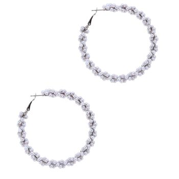 Pierced Pearl Hoop Earrings (Prices start from 45p per pair)