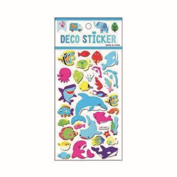 Assorted Embossed Sea Animal Stickers (20p per sheet)