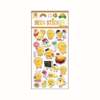 Assorted Embossed Chick Stickers (20p per sheet)