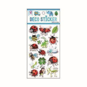 Assorted Embossed Insect Stickers (20p per sheet)
