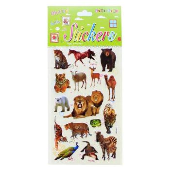 Assorted Embossed Animal Stickers (30p per sheet)