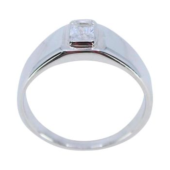 Gents Silver Clear CZ Ring (£10.50 Each)