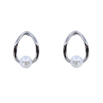 Silver Freshwater Pearl Stud Earrings (£3.30 Each)