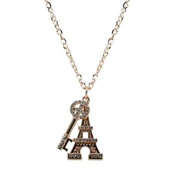 Diamante XXL Eiffel Tower & Key Pendant (£1.20 Each)