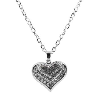 XXL Diamante Heart Pendant (£1.20 Each)