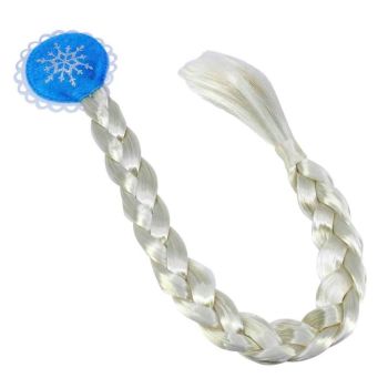 Girls Snowflake Synthetic Hair Plait Concord Clip (80p Each)