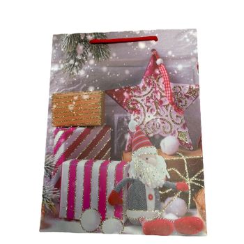 Christmas Glitter Gift Bags (£ 0.40 Each