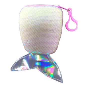 Kids Mermaid Style sequin purse with key ring (£ 0.70 Each )