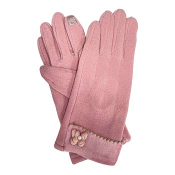Ladies Winter Touch Screen Gloves With Butterfly( £2.20 per pair)