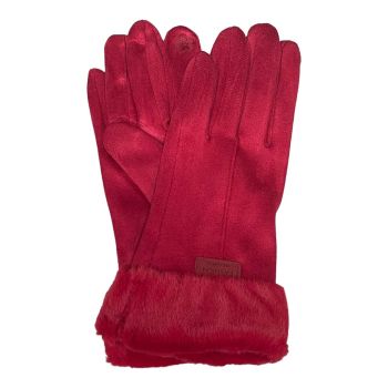 Ladies Imitation sheepskin Glove with Faux Fur (£3.10 Per [pair )