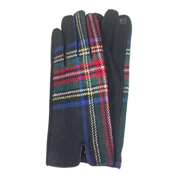 Ladies Winter Touch Screen Tartan Gloves (£ 2 .80 per pair )