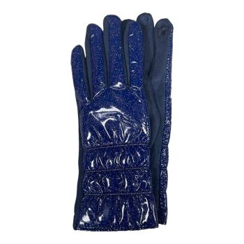 Ladies Wet look Quilted fashion Glove ( £3.30 per pair )