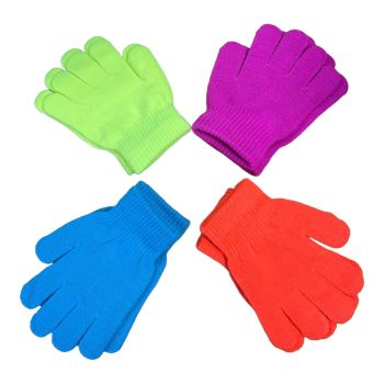 Ladies Bright Knitted Magic gloves 