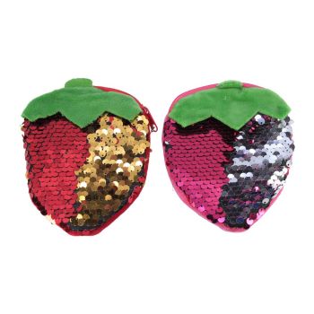 Assorted Reversible sequin Strawberry Coin Purses (£0.70 Each)