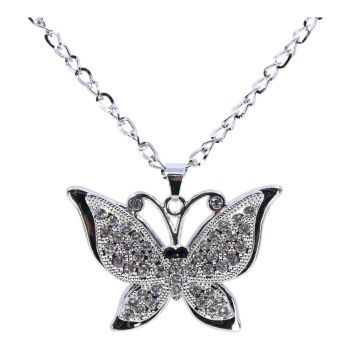 Diamante Butterfly Pendant (£1.20 Each)