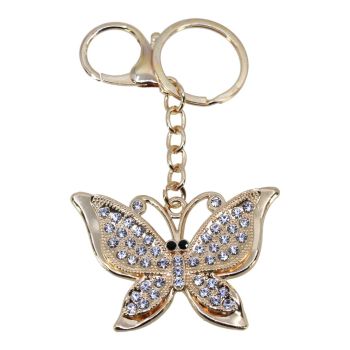 Diamante Butterfly Bag Charm (£1.50 Each)