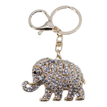 Diamante Elephant Bag Charm (£1.60 Each)