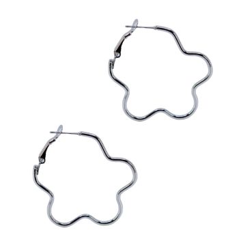Pierced Flower Hoop Earrings (Approx 26p per pair)