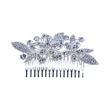 Diamante Flower Comb (£4.50 Each)