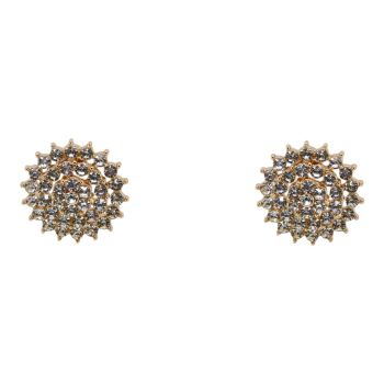 Diamante Flower Clip-on Earrings (£1.20 per pair)