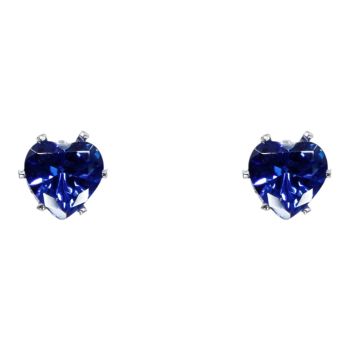 Venetti CZ Heart Pierced Stud Earrings (£0.45p per pair)