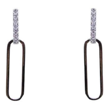 Silver Clear CZ Drop Earrings (£3.95 per pair)
