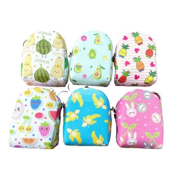 Assorted Fruit Design Back Pack Coin Purse (£0.85 Each )