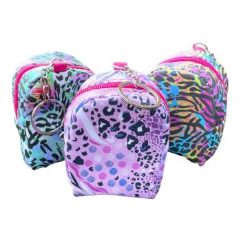 Assorted Animal Print Design Back Pack Coin Purse (£0.85 Each )