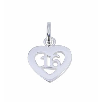 Silver 16 Heart Pendant (£2.20 Each)