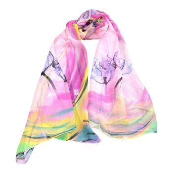 Ladies New silk Feel Chiffon scarf (£1.75 Each )