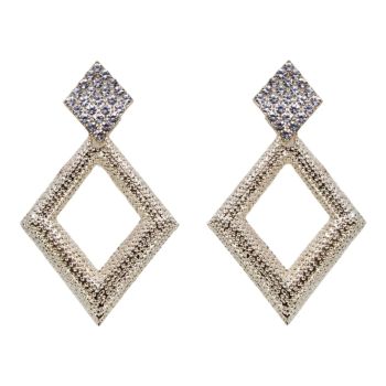 Diamante Pierced Drop Earrings (£0.80p per pair)
