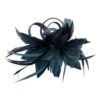 Ladies summer Sinamay And Feather Fascinator On Concord(£4.40 Each )
