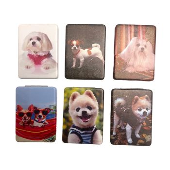 Ladies Assorted Dogs Compact Mirrors -(£1.25 Each )